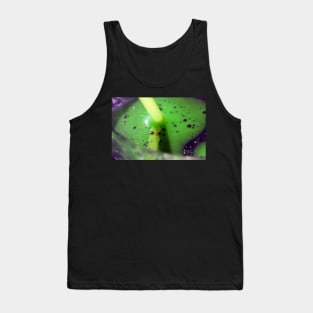 Purple and Green Oil and Water Bubbles Tank Top